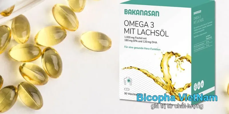 Dầu cá hồi Omega 3 chuẩn Đức bổ sung DHA và EPA dầu cá dễ uống không tanh