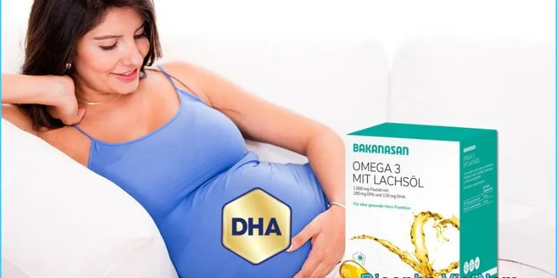 DHA cho bà bầu - Mỗi ngày chỉ cần sử dụng 1 viên uống Axit béo Omega 3 Mit Lachsöl là đủ.