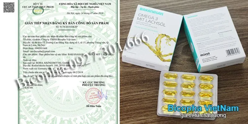 Gợi ý mua dầu cá omega 3 chính hãng từ nhà phân phối Bicopha, cam kết 100% chính hãng.