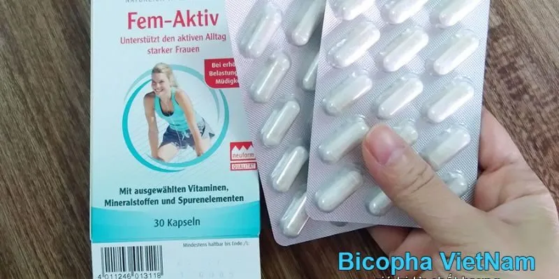 Sắt và canxi bà bầu Fem-Aktiv mua chính hãng từ Cty TNHH Bicopha Việt Nam